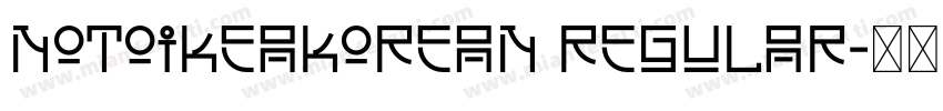 NotoIKEAKorean Regular字体转换